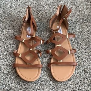 Leather strappy sandals